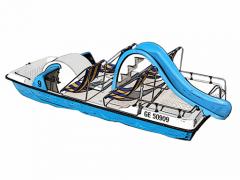 Pédalo 4 sièges + toboggan